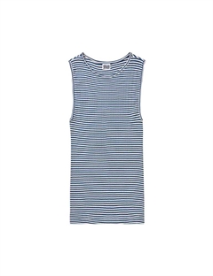 #101 NPS Tank Top Fine Stripes - Marine/Ecru